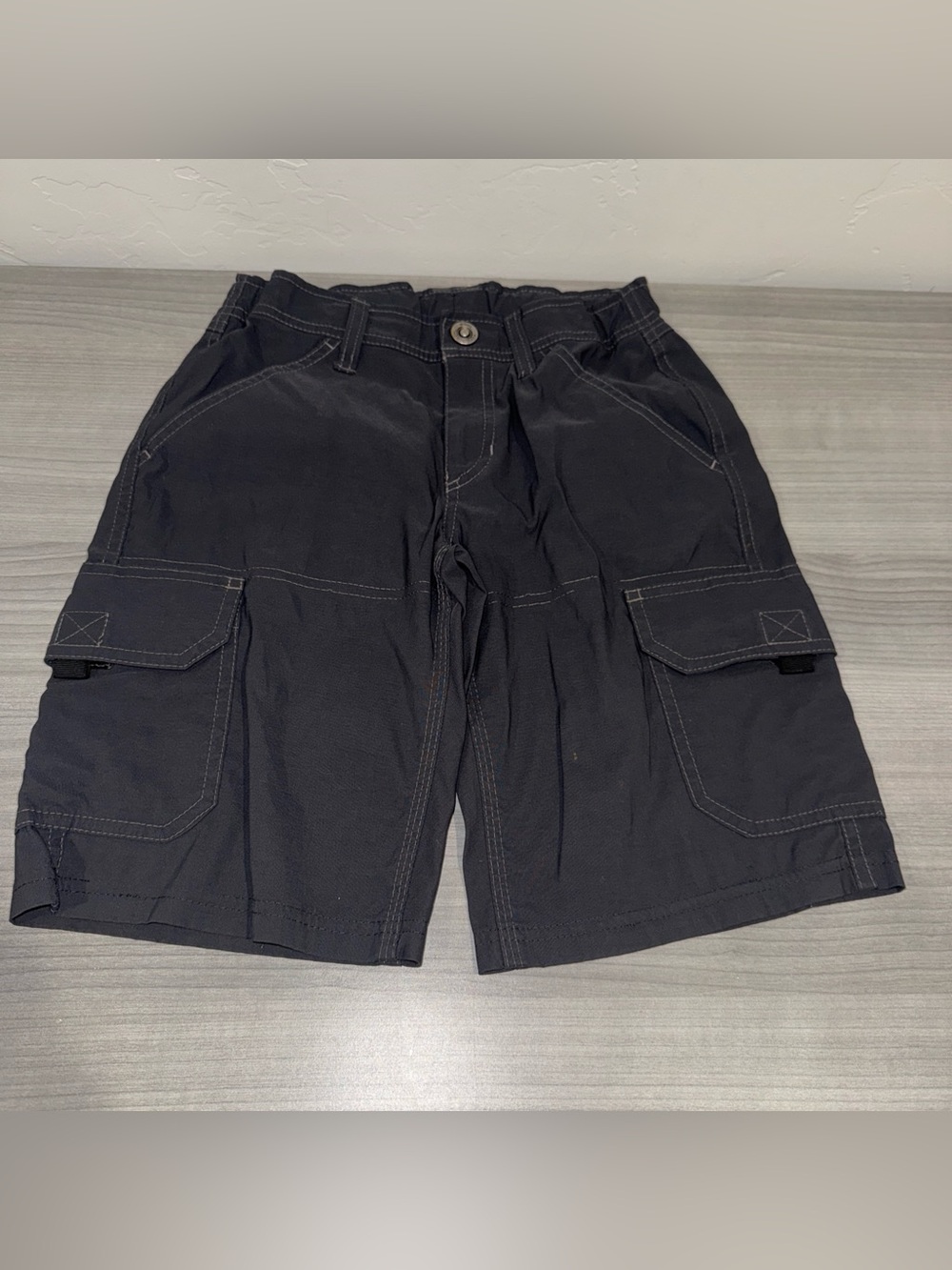Kuhl Renegade Shorts Cargo Stretch Hiking Adjustable Waist Kids Child Small 7-8